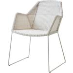 Weiße Moderne Cane-Line Breeze Designer Stühle gepolstert 2-teilig 