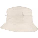 Weiße Outdoorhüte mit Reißverschluss 56 für Herren Größe XL für den für den Sommer 