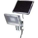 Brennenstuhl LED Strahler SOL/LED Leuchte für außen mit Bewegungsmelder und Solarpanel (Solarlampe IP44, horizontal und vertikal schwenkbar, inkl. Akku, 350lm, 8 x 0,5W) aluminium