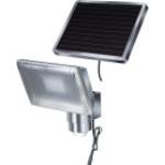 Brennenstuhl Solar LED-Strahler SOL 80 ALU IP44, LED-Leuchte silber, mit Infrarot-Bewegungsmelder