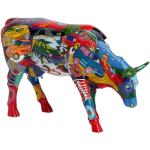 20 cm Deko-Kühe für den Garten aus Kunststein 