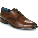 Reduzierte Braune Business Brett & Sons Derby Schuhe aus Leder für Damen Größe 45 