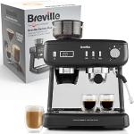 Breville Barista Max+ Siebträgermaschine | Espressomaschine mit intelligentem Mahlwerk & Dosierung | integrierter Milchaufschäumer | Präzisionstimer für Extraktion | 15-Bar Pumpe | Schwarz