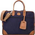 Blaue Bric's Life Herrenlaptoptaschen & Herrennotebooktaschen aus Veloursleder 