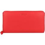 Rote Elegante Bric's Damenportemonnaies & Damenwallets aus Leder mit RFID-Schutz 