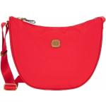 Rote Bric's X-Bag Lederhandtaschen mit Reißverschluss aus Kunstfaser für Damen klein 