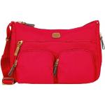 Rote Bric's X-Bag Herrentaschen mit Reißverschluss aus Kunstfaser 