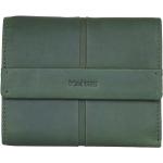 Grüne Brieftaschen aus Rindsleder mit RFID-Schutz für Herren 
