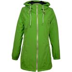 Grüne Sportliche brigg Kapuzenmäntel mit Reißverschluss aus Softshell mit Kapuze für Damen Größe XXL 