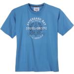 Brigg Rundhalsshirt Große Größen Herren T-Shirt azurblau Kanu-Print Brigg