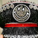 Schwarze Kapitän-Kostüme mit Glitzer für Herren 