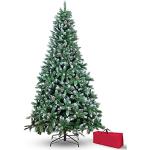 Reduzierte Dunkelgrüne 180 cm LED-Weihnachtsbäume mit Schnee 