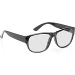 Schwarze Buttinette Nerd Brillen aus Kunststoff für Herren 