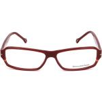 Rote Runde Brillenfassungen aus Kunststoff für Herren 