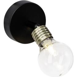 Brilliant LED Leuchte Bulb messing antik/schwarz Wandspot - B-Ware sehr gut