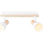 Weiße Brilliant Deckenstrahler & LED Deckenstrahler aus Holz schwenkbar E14 