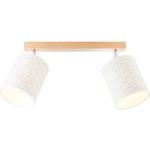 Weiße Brilliant Deckenstrahler & LED Deckenstrahler aus Holz schwenkbar E27 