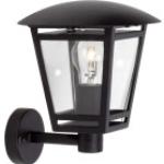 Schwarze Brilliant Außenwandleuchten & Außenwandlampen aus Metall höhenverstellbar E27 