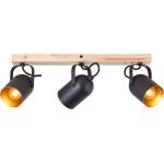 Schwarze Brilliant Nachhaltige Deckenstrahler & LED Deckenstrahler aus Holz dimmbar E14 