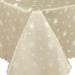 Beige Sterne Brilliant Rechteckige eckige Tischdecken aus Polyester 