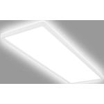 BRILONER Leuchten - Deckenlampe LED, LED Panel Ultra Flach, Backlighteffekt, neutralweißes Licht, 3.000 Lumen, Weiß, 580x200x30mm (LxBxH), 7402-416