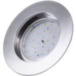Silberne Briloner Runde LED Einbaustrahler 