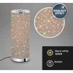 Silberne Sterne Briloner LED Tischleuchten & LED Tischlampen aus Textil GU10 