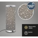 Graue Sterne Briloner LED Tischleuchten & LED Tischlampen aus Textil GU10 
