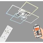 Reduzierte Briloner Quadratische Dimmbare LED Deckenleuchten aus Aluminium smart home 