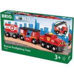 BRIO World Feuerwehr-Löschzug, Spielfahrzeug rot/schwarz
