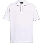 Weiße Kurzärmelige Brioni Herrenpoloshirts & Herrenpolohemden aus Baumwolle Größe M 