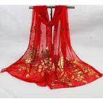 Rote Elegante Pashmina-Schals aus Polyester für Damen 
