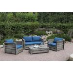 Blaue Antike Nachhaltige Lounge Gartenmöbel & Loungemöbel Outdoor aus Holz 
