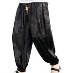 Schwarze Unifarbene Elegante Stoffhosen für Damen Größe 4 XL Große Größen Weite 40, Länge 30 