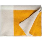 Gelbe Wolldecken & Plaids aus Wolle 130x200 