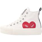 Cremefarbene British Knights High Top Sneaker & Sneaker Boots aus Baumwolle für Damen Größe 38 