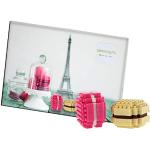 Brixies 220062 Frankreich/Postkarte Macarons, Mehrfarbig, 3,2x3,2x2,5 cm