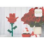 Brixies 3D - Postkarte Rose (55 Teile)