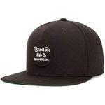 Schwarze Brixton Snapback-Caps für Herren Einheitsgröße 