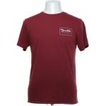 Brixton - T-shirt - Größe: S - Rot
