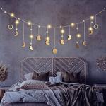 Goldene Minimalistische Wandteppiche LED beleuchtet Ramadan 