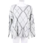 BROADWAY Longsleeve-Shirt Geometric Pattern L light grey grey NEW