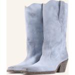 Hellblaue Bronx Cowboy-Boots & Cowboystiefeletten mit Schnürsenkel für Damen Größe 37 für den für den Sommer 