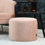 Reduzierte Rosa Moderne Runde Kleinmöbel aus Stoff 