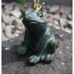 Goldene Froschkönig Deko Frösche aus Bronze 