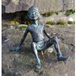 Grüne Thermobrass Trollfiguren aus Bronze 