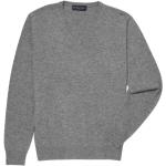 Reduzierte Graue BROOKS BROTHERS V-Ausschnitt Kaschmir-Pullover aus Wolle Handwäsche für Herren Größe L 