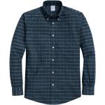 Reduzierte Dunkelgrüne Karo BROOKS BROTHERS Button Down Kragen Regular Fit Hemden mit Knopf aus Baumwolle für Herren Größe XL 
