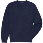 Reduzierte Blaue BROOKS BROTHERS V-Ausschnitt Kaschmir-Pullover aus Wolle Handwäsche für Herren Größe L 