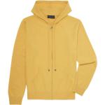 Reduzierte Gelbe BROOKS BROTHERS Kaschmir-Pullover mit Reißverschluss aus Wolle für Herren Größe S 